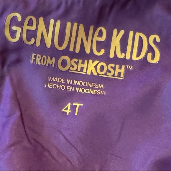 OshKosh B'gosh Genuine Kids Red Party Dress with Crown Pattern Girls 4 - Picture 5 of 5